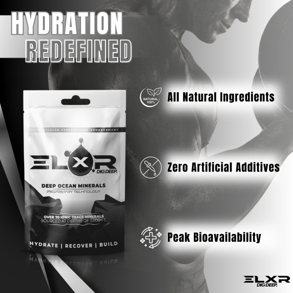 ELXR LIFE | Deep Ocean Minerals | Hydration and Electrolytes - Sports drink mix